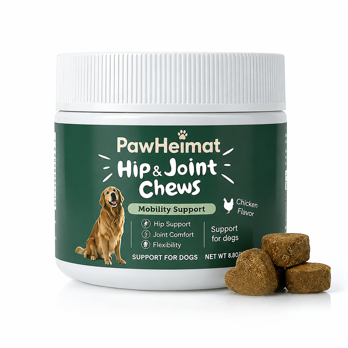 PawHeimat Hip & Joint Chews for Dogs