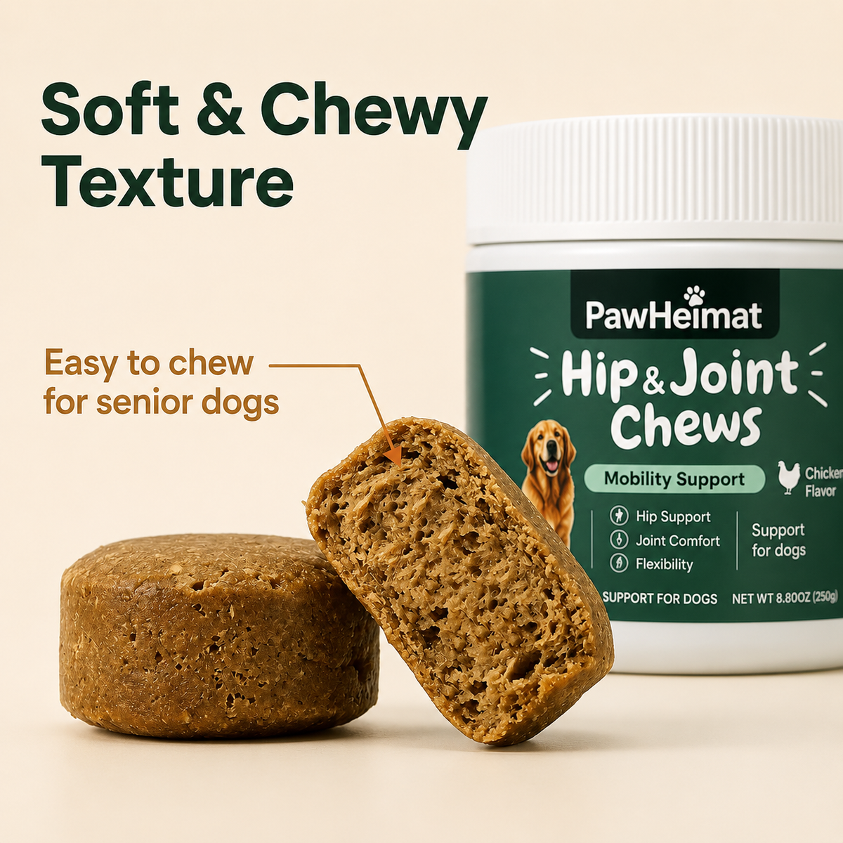 PawHeimat Hip & Joint Chews for Dogs